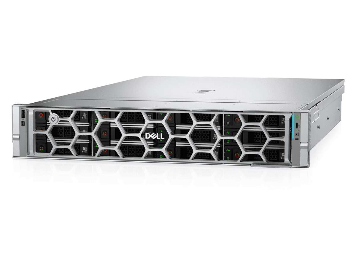 Dell Poweredge R570 INTEL Xeon 6 Performance 6511P 2.3G, 16C/32T, 72M Cache, Turbo, (150W) DDR5-6400, 2X 960GB SSD SATA Read Intensive 6GBPS 512E 2.5