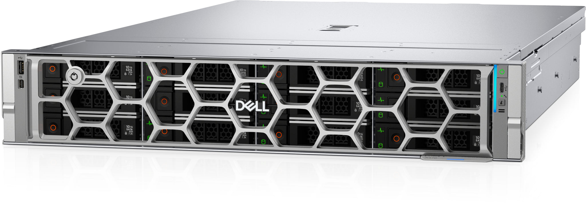 Dell Poweredge R570 INTEL Xeon 6 Performance 6507P 3.5G, 8C/16T, 24GT/S, 48M Cache, Turbo, (150W) DDR5-6400, 32GB RDIMM, 6400MT/S, Dual Rank, 960GB S