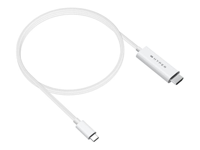 Targus Hyper 4K USB-C To HDMI Cable White Share 4K60HZ Content With A Single Cable, Simple Plug And Play Design, Universally Compatible