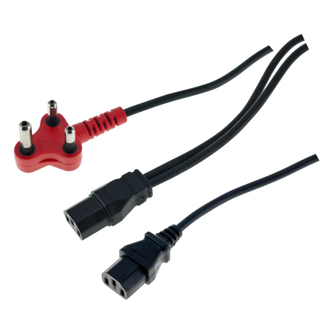 Tarsus Distribution 2 Power Cable Kettle To Red Plug (shaved)