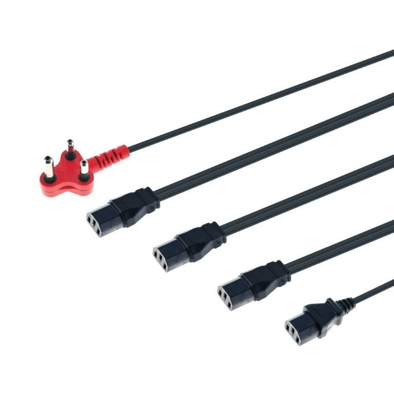 Tarsus Distribution 4 Power Cable Kettle To Red Plug (shaved)