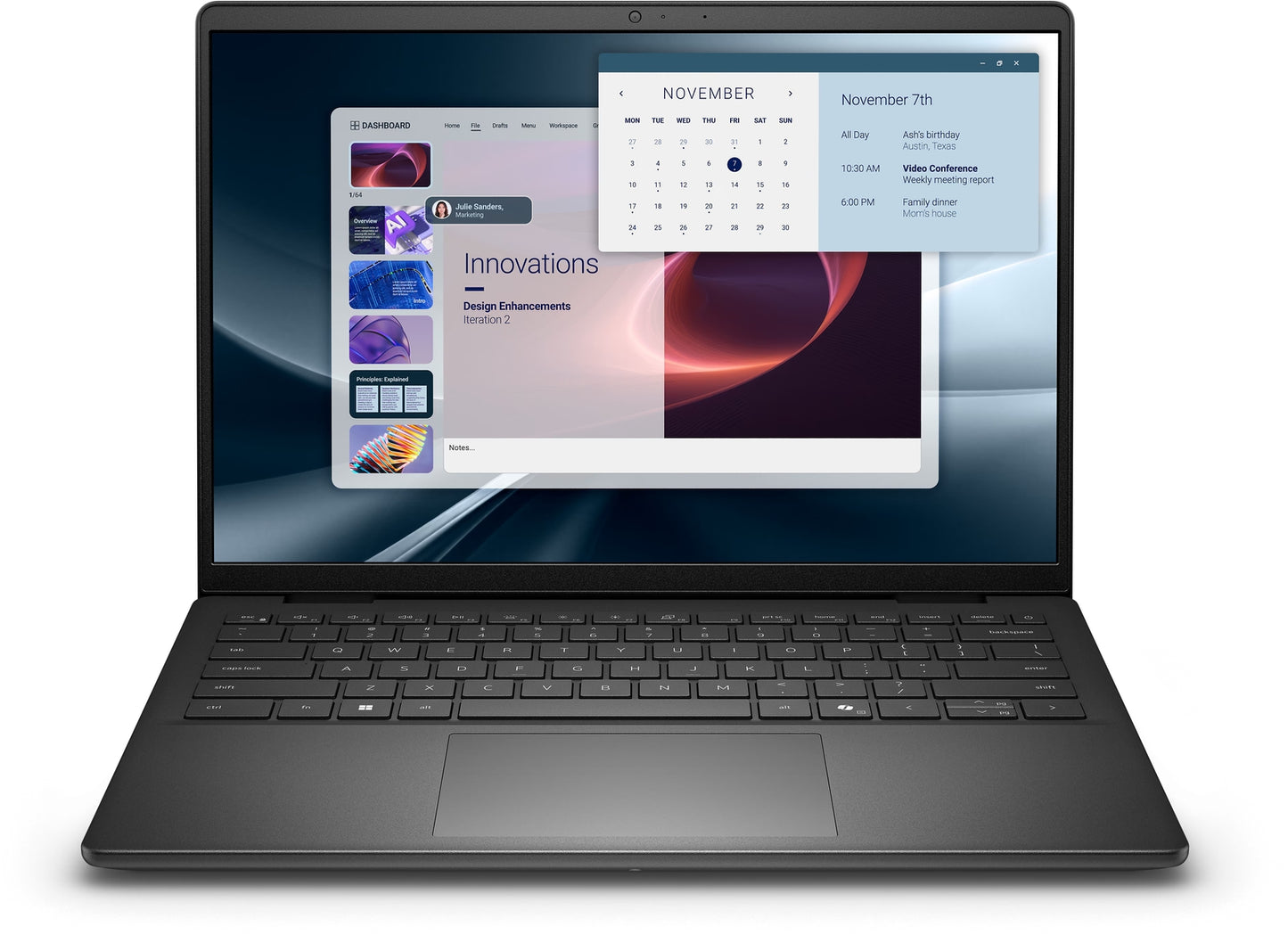 Dell Pro 14 Essential PV14255 R7-250 AMD Ryzen(tm) 7 250, 16GB: 1 X 16GB, DDR5, 5200 Mt/S, 512 GB, M.2, PCIE NVME, SSD, AMD Radeon Graphics, Carbon B