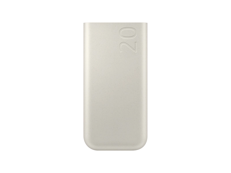 Samsung Powerbank 20000MAH Beige With Super-Fast Charging 45W Battery Pack Rapidly Recharges Compatible Devices And Itself When Low. Equipped With Pd