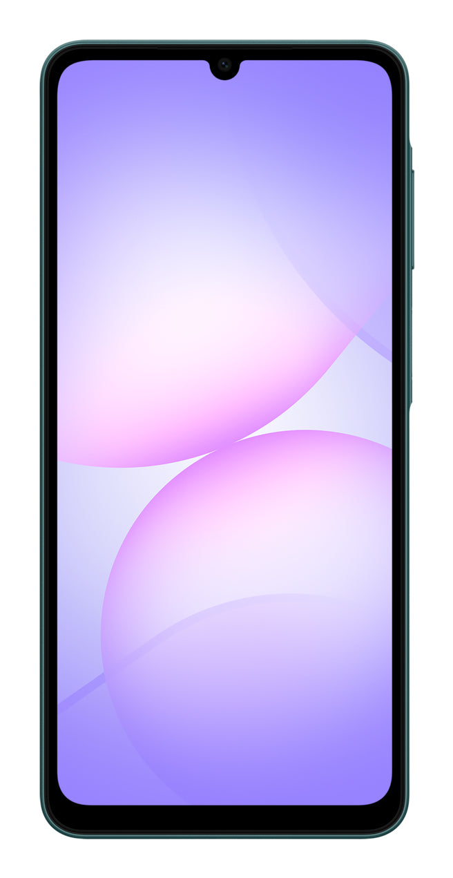 Samsung A07 128GB Ds Lte Green – 6.7" HD+ Tft Lcd (1600 X 720), 90HZ Refresh Rate, Mediatek Helio G99 Octa-Core Processor, 4GB RAM, 128GB Internal St