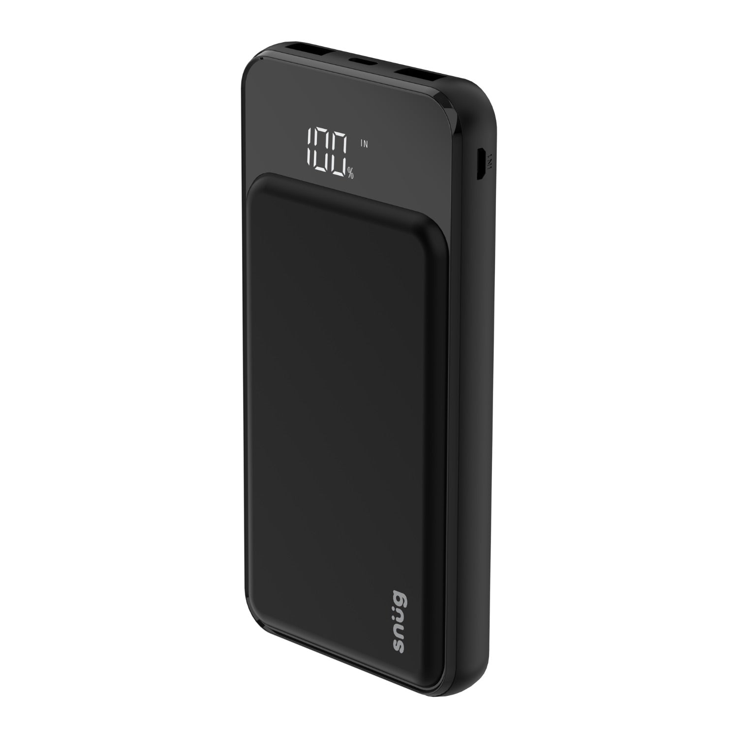 Snug Wireless Digital Powerbank 10000MAH Powered By A Lithium Polymer Battery For Higher Power Output And Smaller Cells. Wireless Charging, Digital P