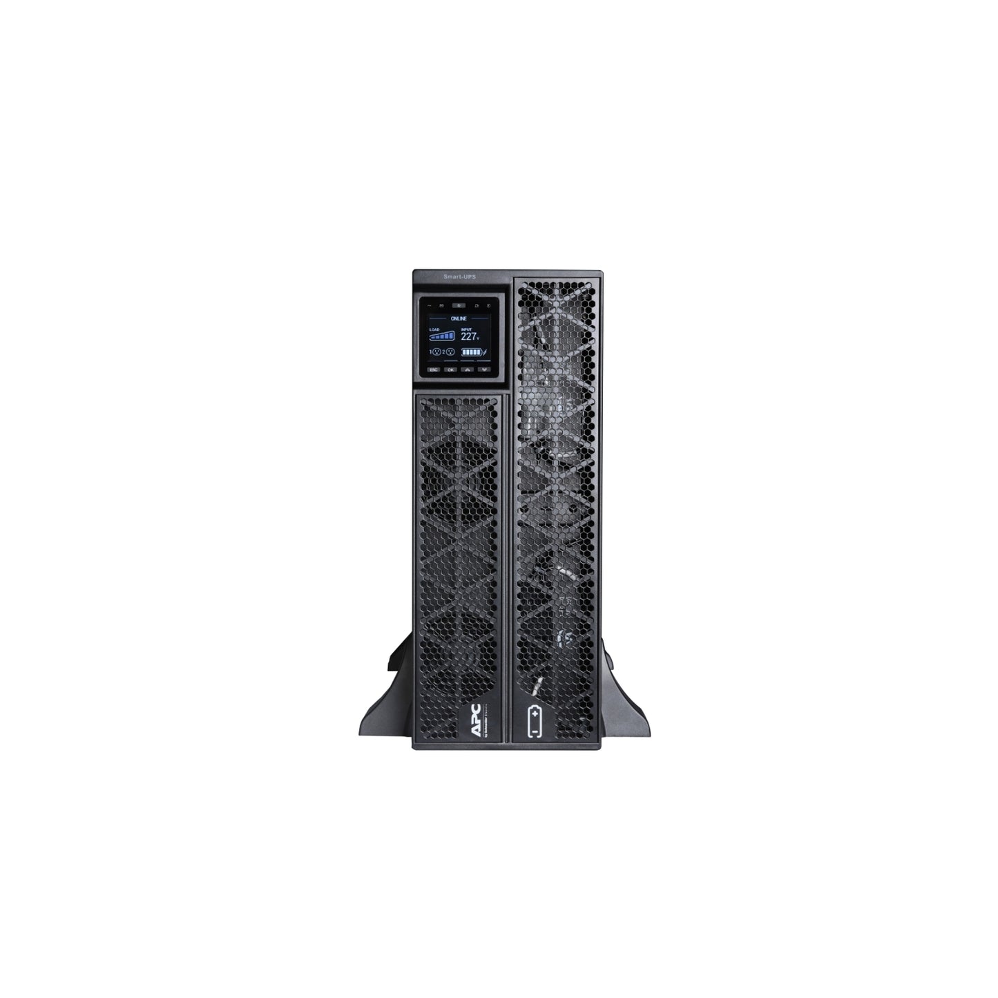 APC Smart Online Srtg 5000VA/ 5KVA 5000W Ups Tower/Rack Rack Mount Included: No Rack Type: 4U Network Card:yes Battery:yes Battery Type: Vrla Warrant