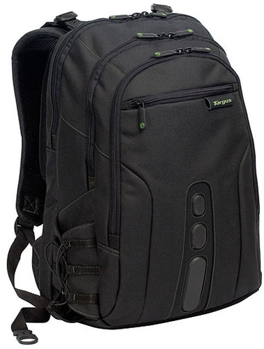 Targus 15.6IN Ecospruce Backpack Convenient Quick Access Pocket Includes Key Clip, Pen Loops, Business Card Holder, Accessory Compartments, Water Bot