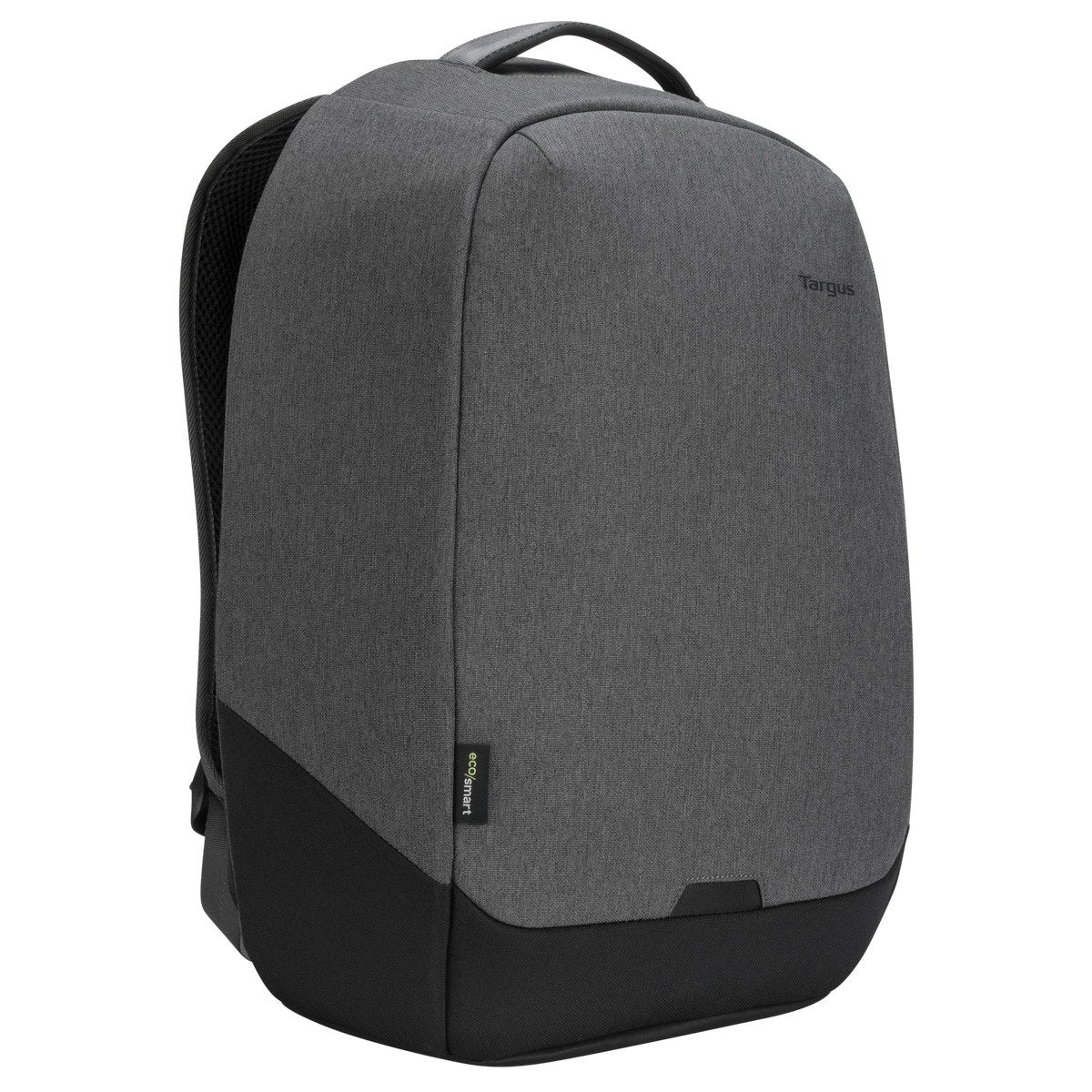 Targus Cypress Eco Security Backpack 15.6" Grey Made From 26 Recycled Plastic Water Bottles Dedicated Padded Laptop Compartment Large Main Compartmen