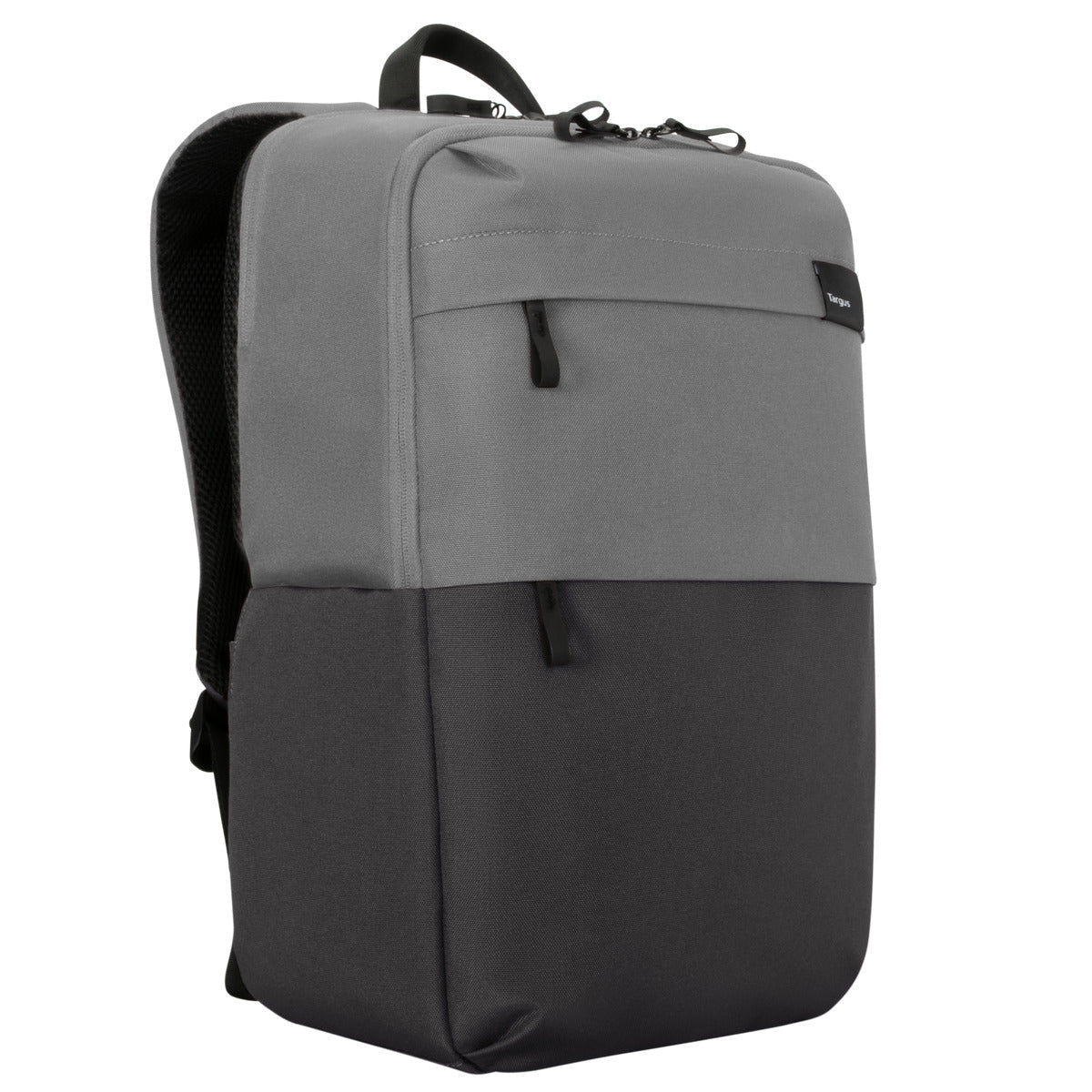 Targus 15.6" Sagano Travel Backpack Grey Minimalistic Design Safeport Sling Protection System Two Exterior, Front Pockets Workstation With Rfid-And P