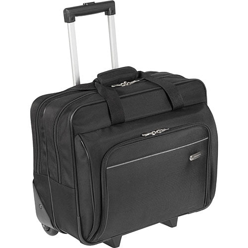 Targus Executive 15.6" Laptop Roller Zip-Down Workstation Includes Pen Loops, Business Card Holder, Zippered Pocket, Cell Phone Pocket And Large Pouc
