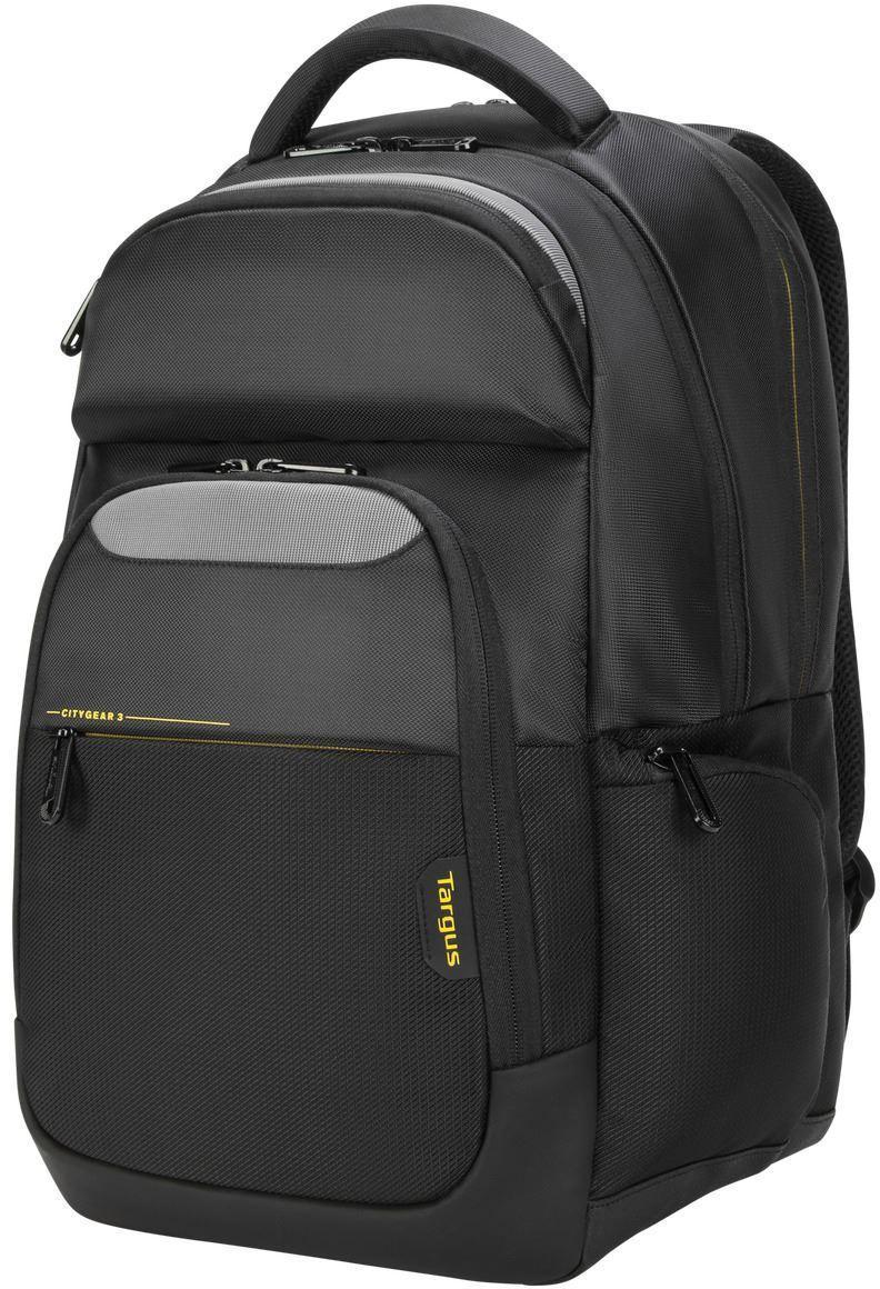 Targus Citygear 17.3IN Laptop Backpack Black Dome Protection System; Shock-Absorbing Layers Dissipate Any Impact Pressure On Laptop & Tablet Inside,