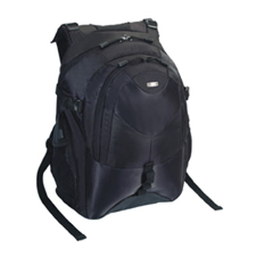 Targus Campus 15IN-16IN Backpack (black) Helps Alleviate Back Stress/Strain,multiple Pockets For Maximum Storage Capacity, Adjustable Fasteners On Ea