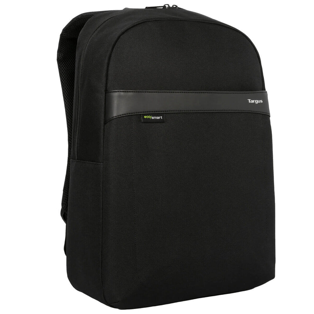 Targus 15.6IN Geolite Ecosmart Essential Backpack Sleek Silhouette; Durable, Water-Resistant Fabric; Recycled Materials