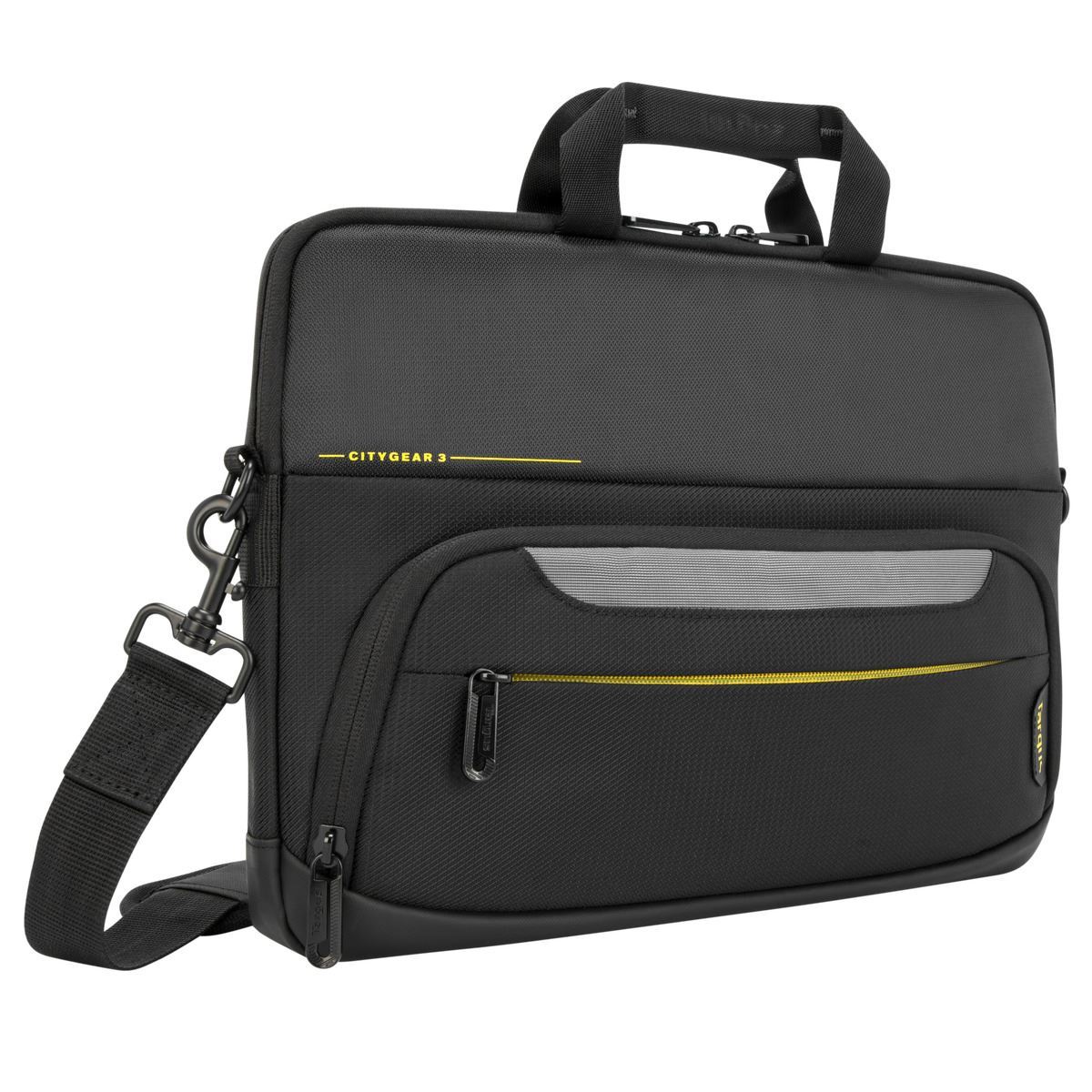 Targus Citygear 12-14 Slim Topload Laptop Case Black Super-Slim Tech Carry Case, Multi-Fit Tech Compatibility, Comfort-Padded Grab Handle And Padded