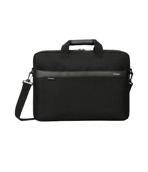 Targus 15.6" Geolite Ecosmart Essential Laptop Case Zippered, Padded Laptop Compartment With Document Divider, Removable, Adjustable Shoulder Strap,