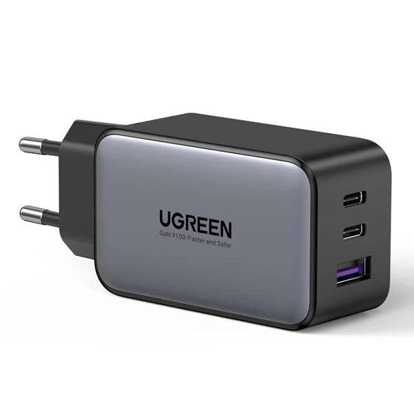 Ugreen 3 Port Gan Pd Home Charger 65W Features Type-C Port With Power Delivery 3.0. Fast Charge Your Pd Compatible Devices. Your MacBook Air M2 Can B