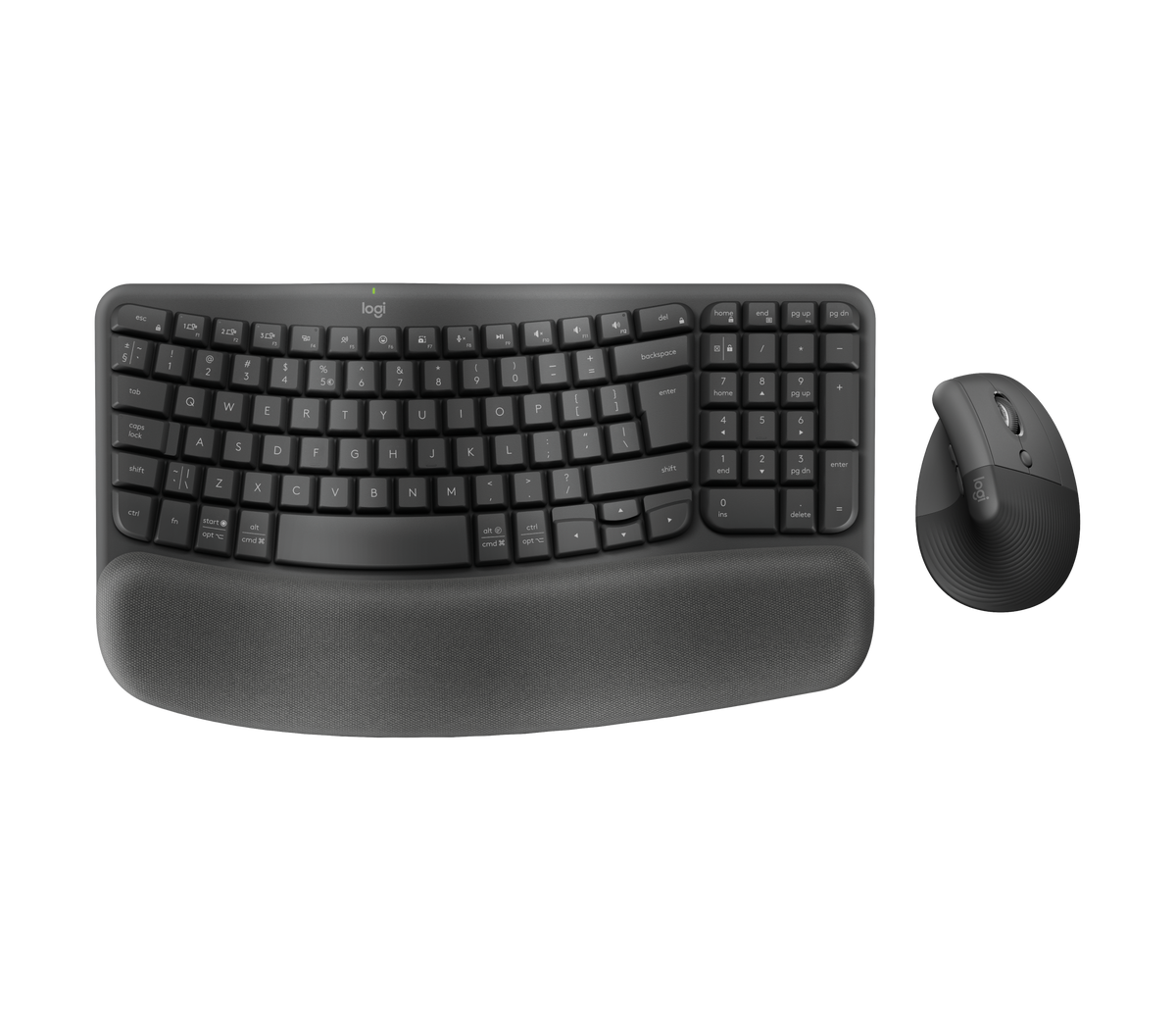 Logitech Logitech Wave Keys & Lift Vertical Mouse 920-013635