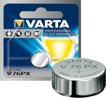 Varta V76PX Primary Silver Oxide Button cell 1.5V Battery,145mAh-Type No:4075-Single Pack - TechTic