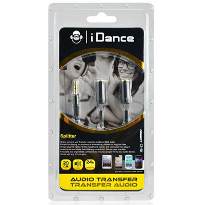 iDance Connect-C2 3.5mm 1-2 Splitter - Black - TechTic