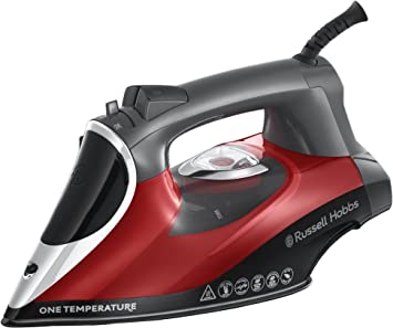 Russell Hobbs One Temp Iron - Black & Red - TechTic