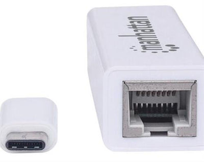 Manhattan Type-C to Gigabit Network Adapter - SuperSpeed USB 3.1 Gen 1 (5 Gbps) - TechTic