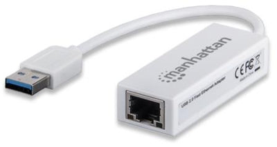 Manhattan USB 2.0 Fast Ethernet Adapter-10/100 Mbps ,Hi-Speed USB 2.0, Full duplex with auto-speed detection - TechTic
