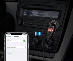 Manhattan Sound Science Bluetooth FM Transmitter with 2-Port Car Charger - TechTic