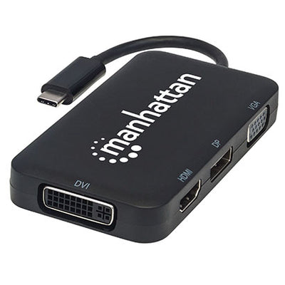 Manhattan USB-C 4-in-1 Audio/Video Converter - TechTic