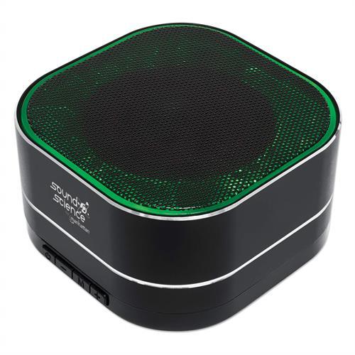 Manhattan Sound Science Metallic LED Bluetooth Speaker - TechTic