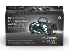 Manhattan Sound Science Bluetooth Speaker with Handle - Wireless Music Playback - TechTic