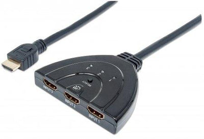 Manhattan 3-Port HDMI Switch HDMI 1.3, 3-Port, Integrated Cable - TechTic