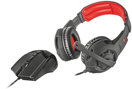 Trust GXT 784 Gaming Headset With Microphone And Mouse Combo - TechTic