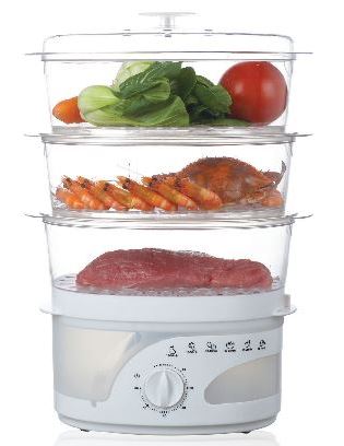 Mellerware 3 Tier 9 Litre Food s-3 Layers Food Steamer - TechTic