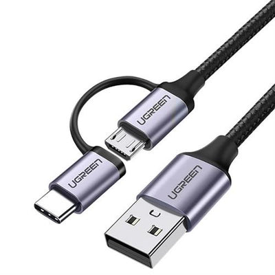 Ugreen 2-in-1 USB Cable 3A Fast Charging Cable - TechTic