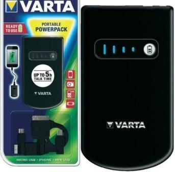Varta V-Man Power Pack-External battery pack Li-Ion 1800 mAh -Mini-USB cable - TechTic