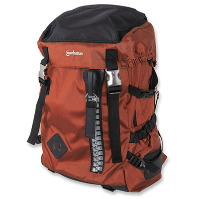 Manhattan 15.6 Zippack Notebook Backpack Colour Orange - TechTic