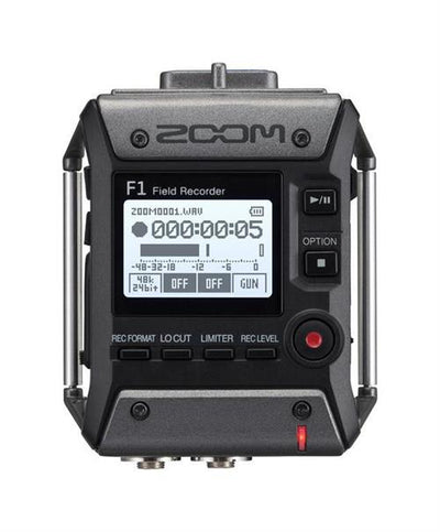 Zoom F1 Field Recorder with Shotgun Microphone-2-Channel Field Audio Recorder - TechTic