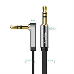 Ugreen 3.5mm Audio Cable Stereo Auxiliary AUX Cord Gold-Plated Male to Male Braided Cable - TechTic