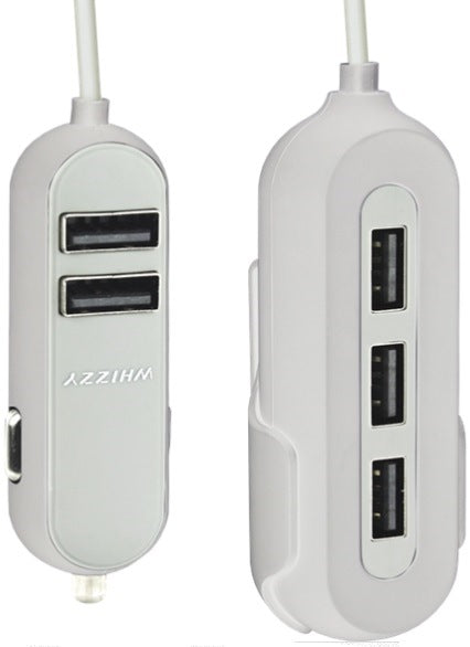 Whizzy 5 Port USB Family Car Charger - TechTic