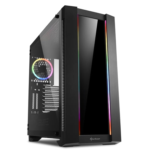 Sharkoon Elite Shark CA200G RGB Extended ATX Tempered Glass, Midi Case - TechTic