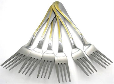 Catering 6 Piece Stainless Steel Dinner Table Forks Set - TechTic