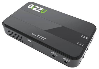 Gizzu GUDP36W Black 8800mAh Mini Dual DC UPS - TechTic