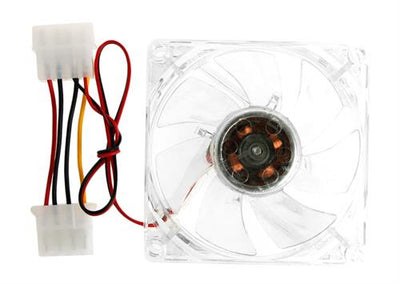 80mm Clear case fan with Blue LED - TechTic