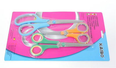 3 pc Multicolour Household Scissor Pack - TechTic
