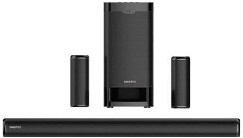 Sinotec SBS 511HS 5.1 Channel Soundbar System with External Wireless Subwoofer And Two Wired Satellite Speakers - TechTic