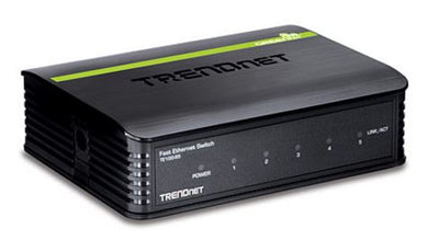 TrendNet 5 Port 10 100 Mbps Fast Ethernet GREENnet Desktop switch - TechTic
