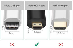 uGreen Micro HDMI Male to HDMI Female Adapter, - TechTic