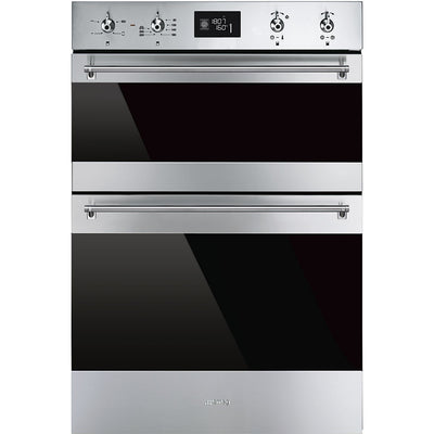 Smeg Classica Double Electric Oven - Silver - TechTic