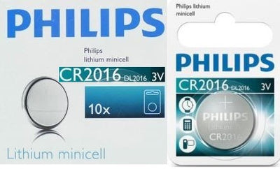 Philips Minicells Battery CR2016 Lithium - TechTic