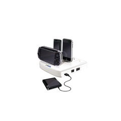 Professional V-Man Home Station - 8 Adapters USB output - 5 Charging slots - TechTic